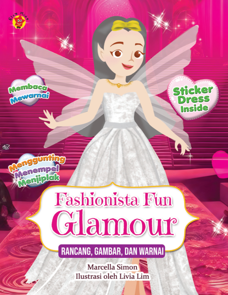 Fashionista Fun Glamour Rancang, Gambar, dan Warnai