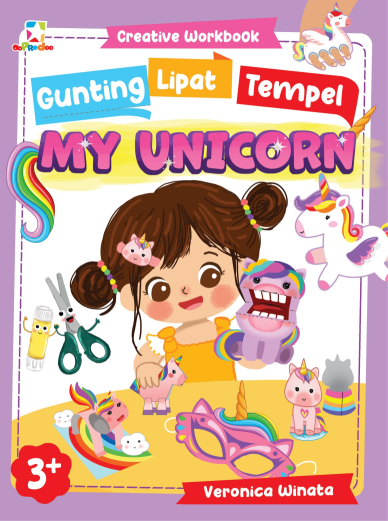 Opredo Creative Workbook Gunting Lipat Tempel - My Unicorn
