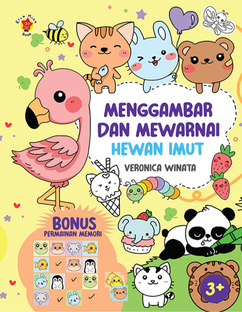 Menggambar dan Mewarnai Hewan Imut