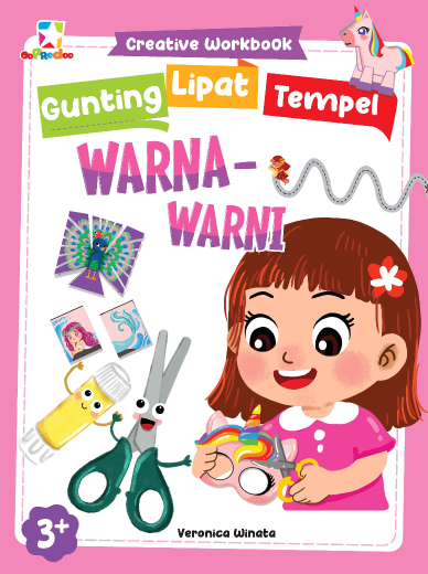 Opredo Creative Workbook Gunting Lipat Tempel: Warna-Warni