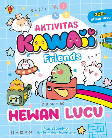 Aktivitas Kawaii Friends: Hewan Lucu+ Stiker