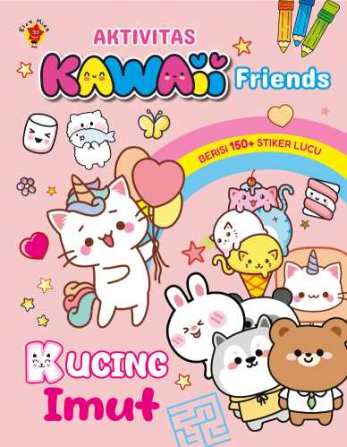 Aktivitas Kawaii Friends: Kucing Imut + Stiker