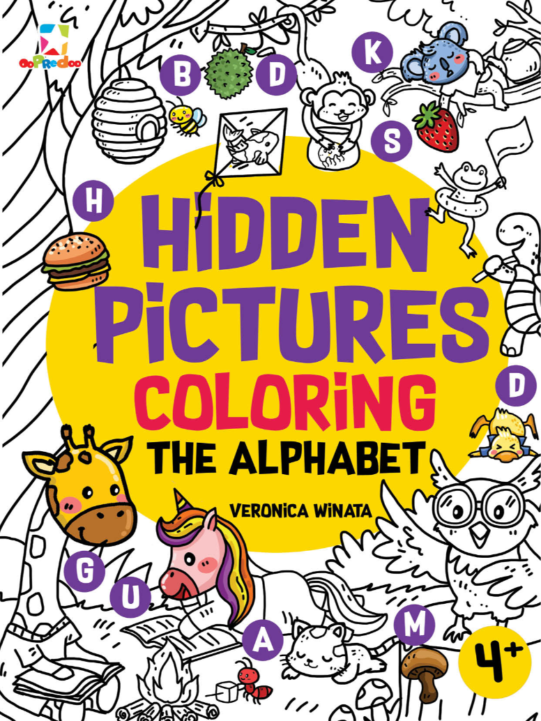 Opredo Hidden Pictures Coloring - The Alphabet