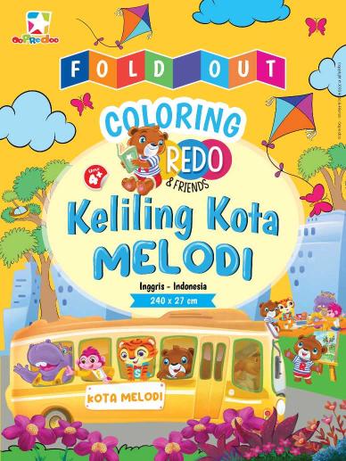 Opredo Fold Out Coloring Redo & Friends - A to Z