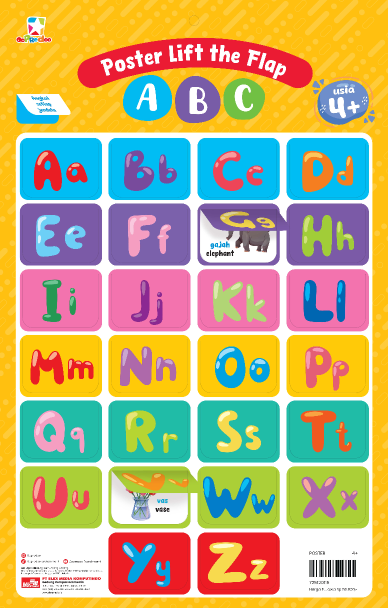 Opredo Poster Lift The Flap ABC