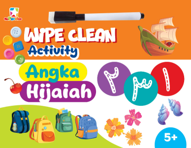 Opredo Wipe Clean Activity - Angka Hijaiah
