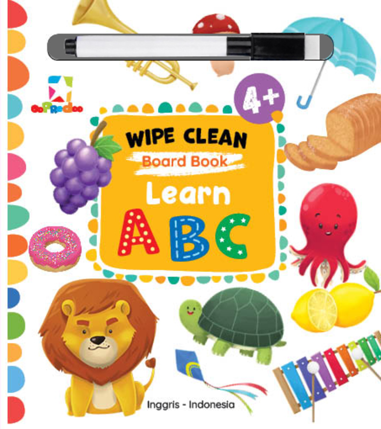 Opredo Wipe Clean Board Book: Learn ABC