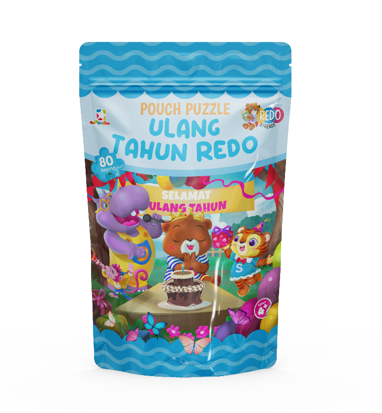 Opredo Pouch Puzzle Redo & Friends - Ulang Tahun Redo