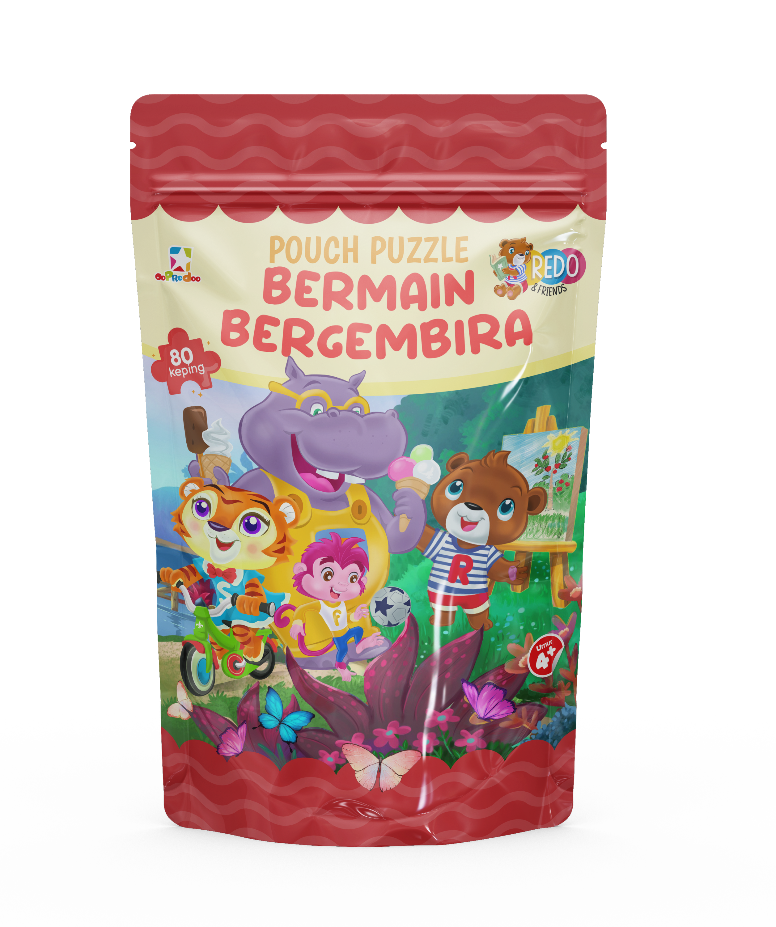 Opredo Pouch Puzzle Redo & Friends - Bermain Bergembira