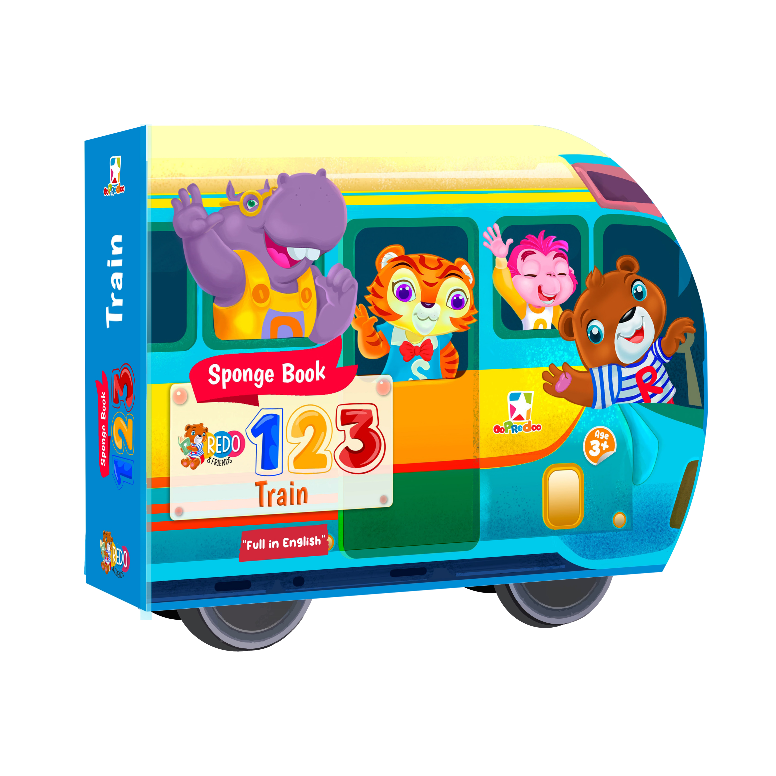 Opredo Sponge Book Redo & Friends - 123 Train