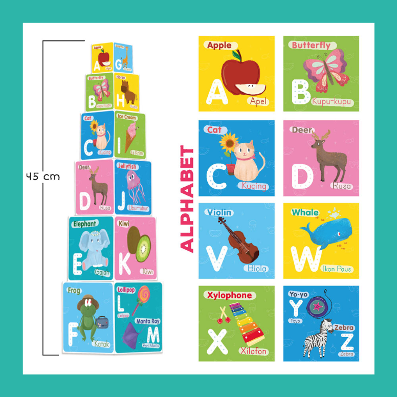 Opredo Mini Tower Blocks: Alphabet