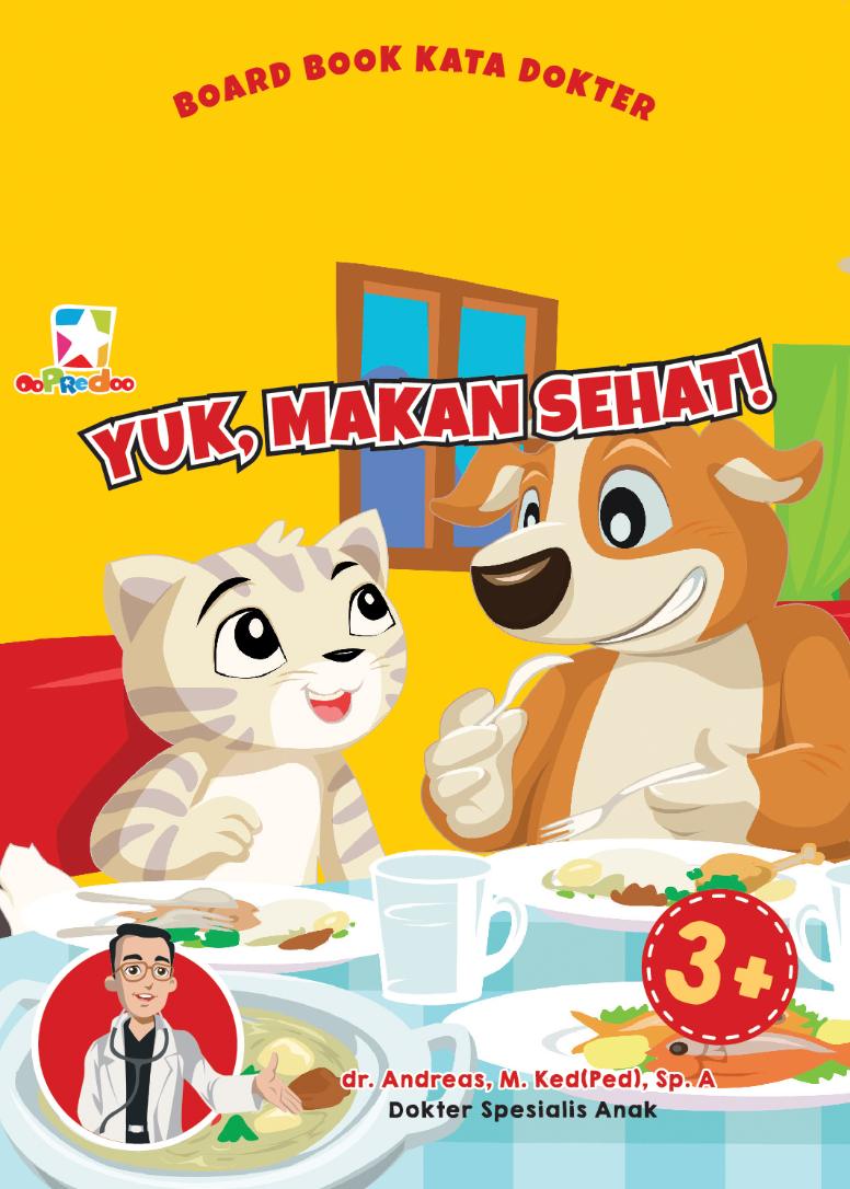 Opredo Board Book Kata Dokter: Yuk, Makan Sehat!