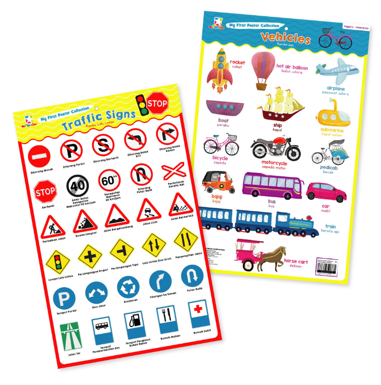 Opredo My First Poster Collection: Traffic Signs & Vehicles