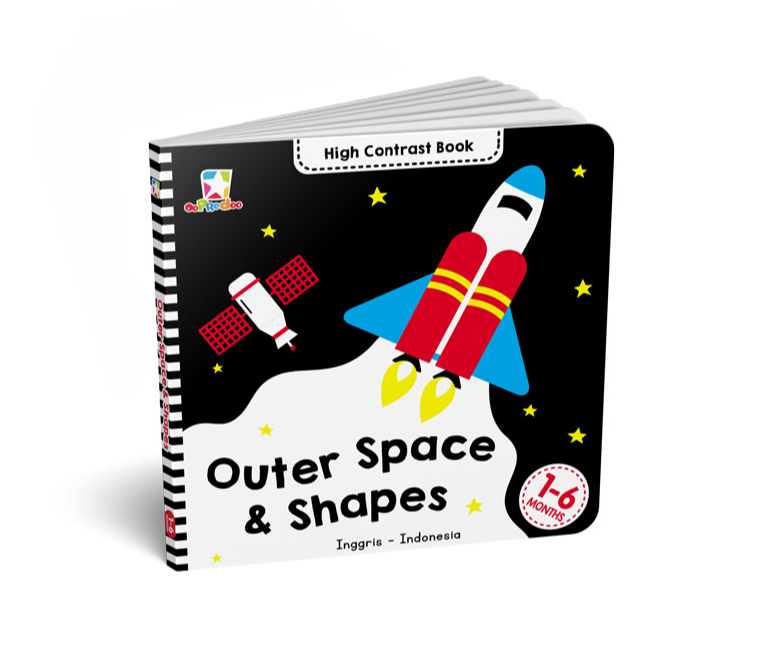 Opredo High Contrast Book: Outer Space & Shapes