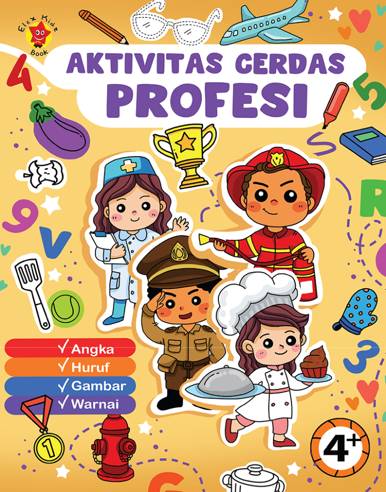 Aktivitas Seru dan Cerdas: Jelajahi Dunia Profesi + stiker